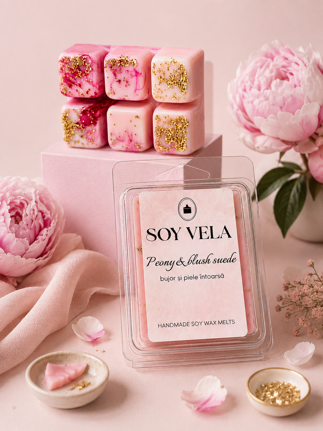 Ceară parfumată Peony & blush suede